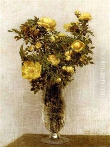 Roses by Henri Fantin-Latour