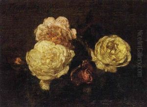 Fleurs, Roses by Henri Fantin-Latour