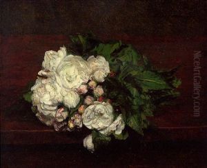 Fleurs, Roses Blanches by Henri Fantin-Latour