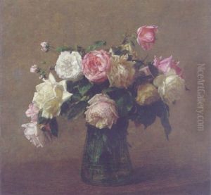 Bouquet De Roses by Henri Fantin-Latour