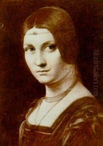 A Portrait Of A Lady Of The Court Of Milan by Henri Fantin-Latour