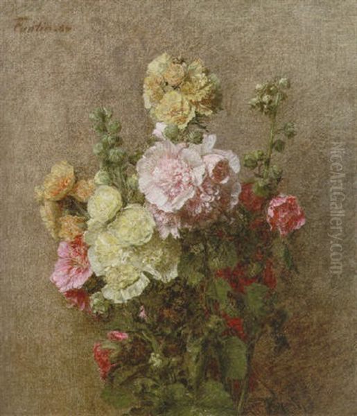 Roses Tremieres Sans Vase - view 1