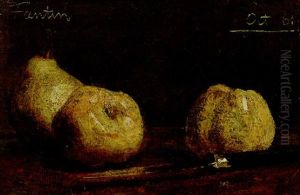 Nature Morte, Une Poire Et Deux Pommes by Henri Fantin-Latour