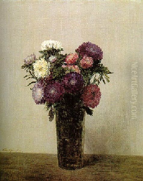 Vase De Fleurs - Reines Marguerites - view 1