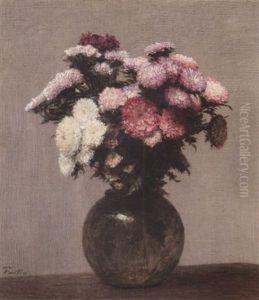 Fleurs - Reines Marguerites by Henri Fantin-Latour