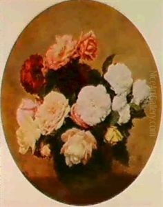 Grange Bouquet De Roses by Henri Fantin-Latour