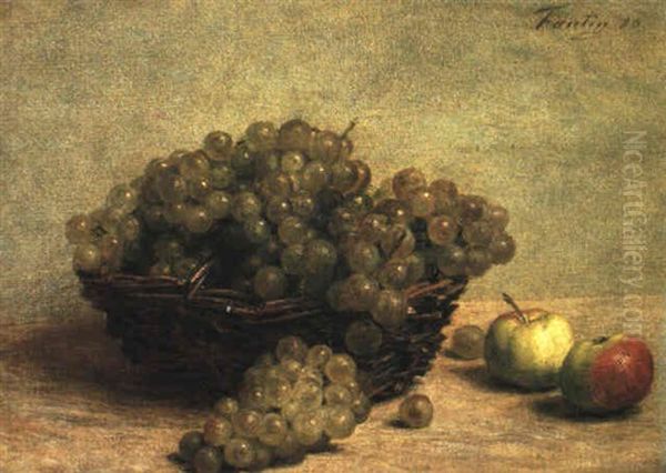 Nature Morte: Raisin Et Pommes D'api - view 1