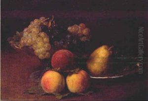 Nature Morte Aux Peches Et Raisins by Henri Fantin-Latour