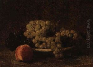 Nature Morte Aux Raisins Et Peche