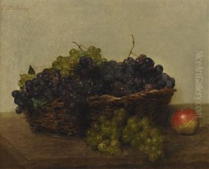 Basket With Grapes