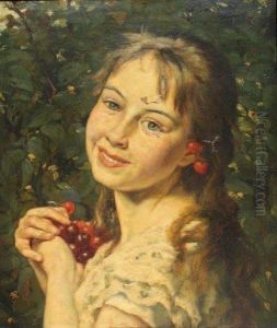 Jeune Fille Aux Cerises