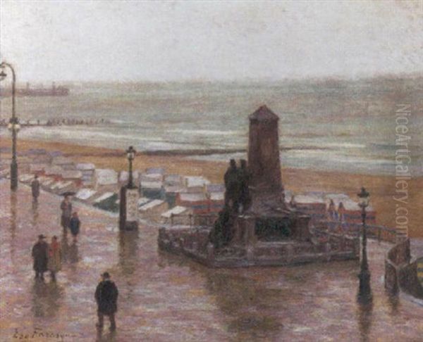 De Dijk En Het Monument "lippens - De Bruyne" Te Blankenberge - view 1