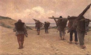 Les Pecheurs De Crevettes by Edgard Farasyn