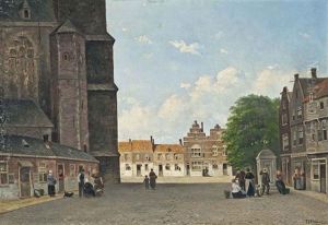 The Cathedral Square by Pierre Jean Jacques Fardon