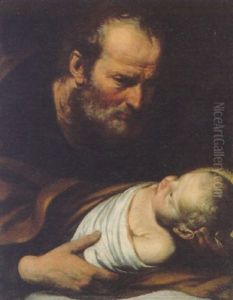 St. Joseph With The Infant Christ by Giacomo Farelli