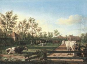Cattle In An Enclosed Pasture