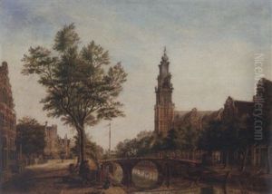 The Westerkerk, Amsterdam, Seen From The Prinsengracht By The Rozengracht