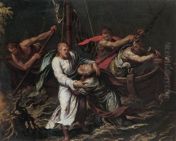 Christ Walking On The Waves - view 1