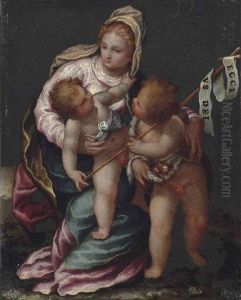 The Madonna And Child With The Infant Saint John The Baptist