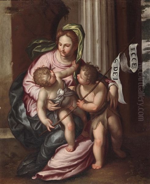 Madonna Mit Kind Und Dem Heiligen Johannes - view 1