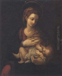 Madonna Con Bambino by Paolo Farinati