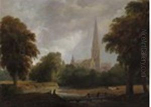 Salisbury Cathedral From The Meadows