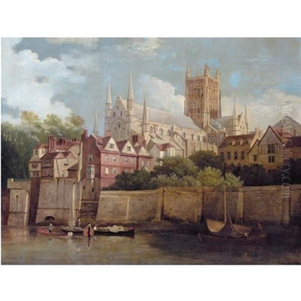 A View Of Worcester Cathedral From The South West - view 1
