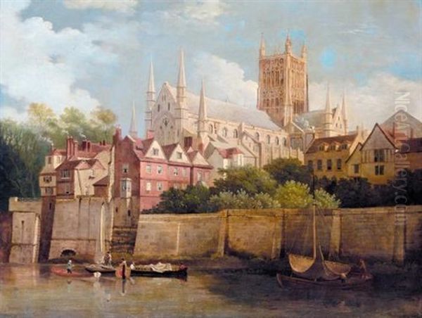A View Of Worcester Cathedral From The Southwest - view 1