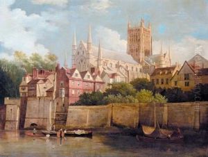 A View Of Worcester Cathedral From The Southwest by Joseph Farington