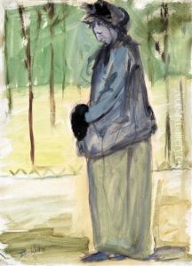 Old Lady In A Park Old Lady In A Park