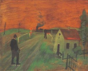 A Kisvasut (soromponal) (at The Level Crossing) by Istvan Farkas