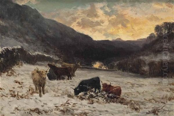 A Winter Afternoon In Glen Lyon, Scotland - view 1
