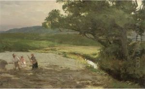 Gathering Hay by David Farquharson