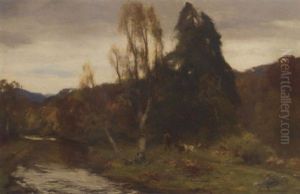 In Atholl Woods, Perthshire by David Farquharson