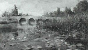 Waterlillies By A Bridge Waterlillies By A Bridge