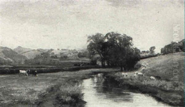 The Tweed Vale Below Melrose - view 1