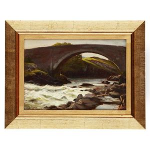 The Bridge, Poolewe by Joseph Farquharson