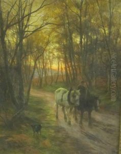 Sunset - Returning Home by Joseph Farquharson