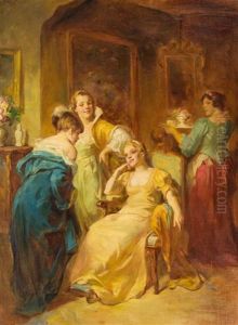 The Gossips by Joseph Farquharson