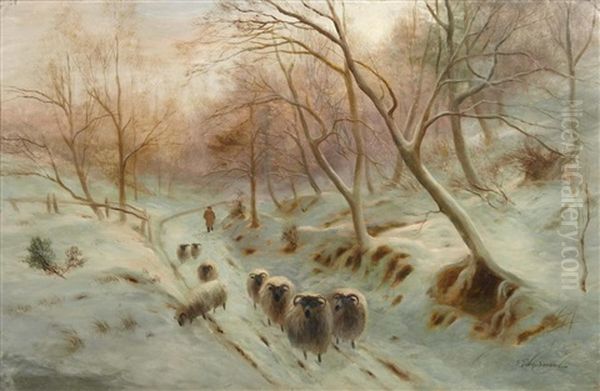 A Country Lane In Winter - view 1
