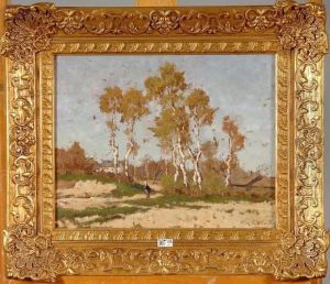 Paysage De Campine Anime by Alphonse Asselbergs