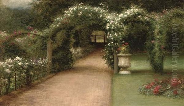 The Garden At Finzean by Joseph Farquharson