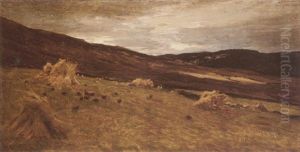 Cornstooks by Joseph Farquharson