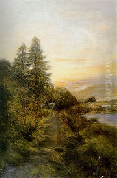 Evening On The Banks Of The River Dee - view 1
