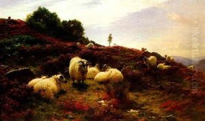 Summer Days - Peter Hill, Finzean, Near Banchory by Joseph Farquharson