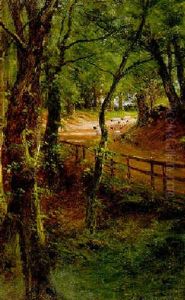 A Bend In The Road Near Finzean, Aberdeenshire by Joseph Farquharson