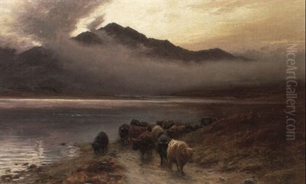 Cattle On A Highland Drove Road - view 1