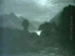 Moonlight Loch Duich by Joseph Farquharson