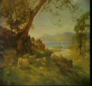 Sheep In A Glen by Joseph Farquharson