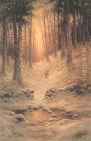 A Faun In A Winter Landscape - view 1